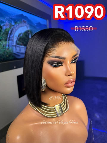 Full Frontal Straight Lace Wig, Natural Colour, 10