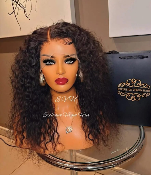Full Frontal Curly Malaysian Lace Wig 12