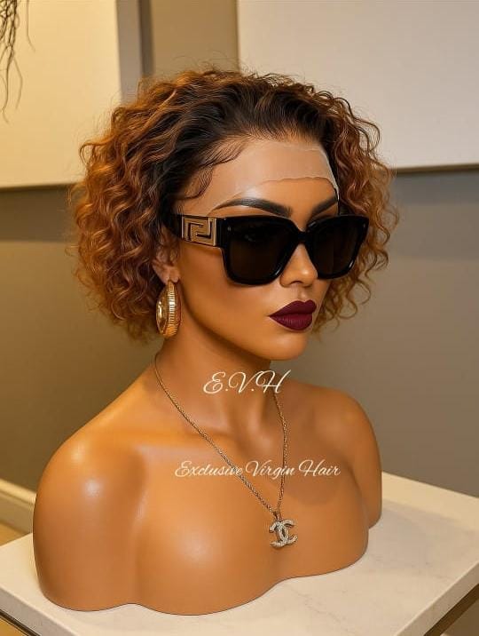 10" Ombre Luxé Curly  Wig