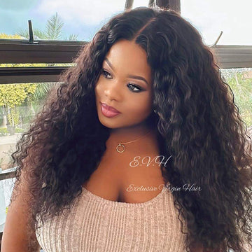 Full Frontal Curly Malaysian Lace Wig 12