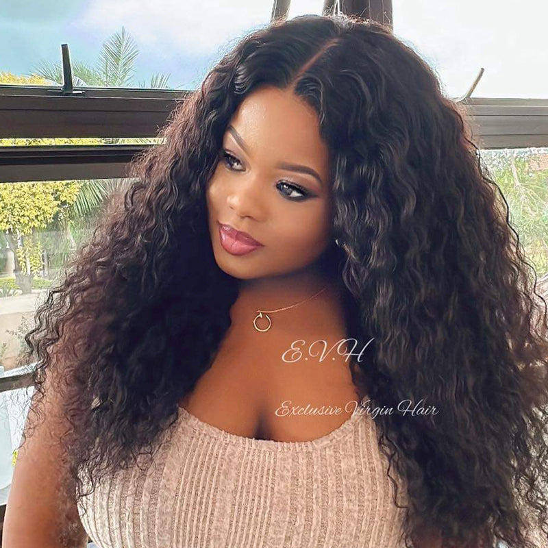 Full Frontal Curly Burmese Lace Wig 12" - 30"