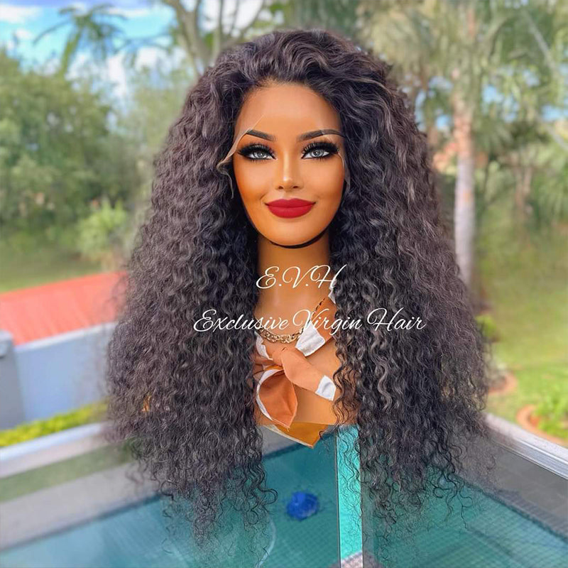 Full Frontal Curly Burmese Lace Wig 12" - 30"