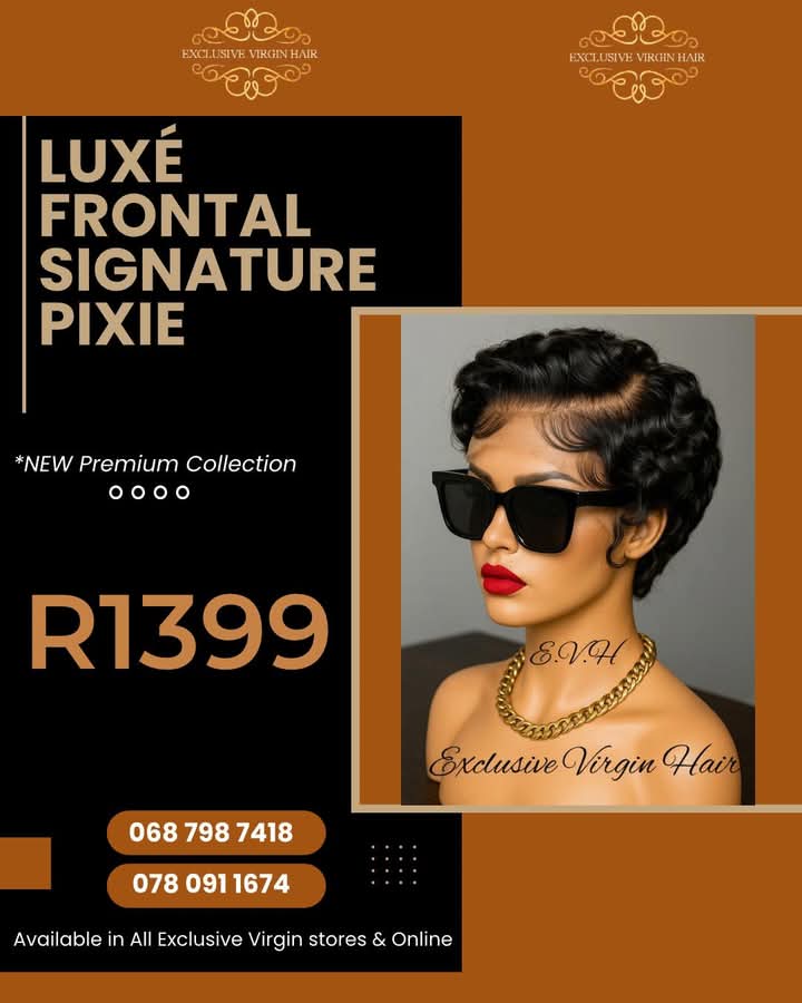 Full Frontal Pixie Lace Wigs - Natural Colour & Ombre