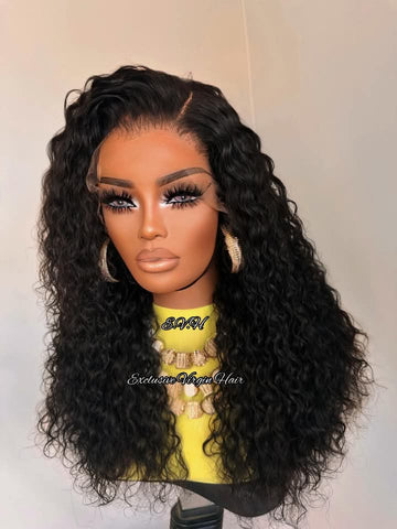 Vietnamese Curly Full Frontal Lace Wig 10