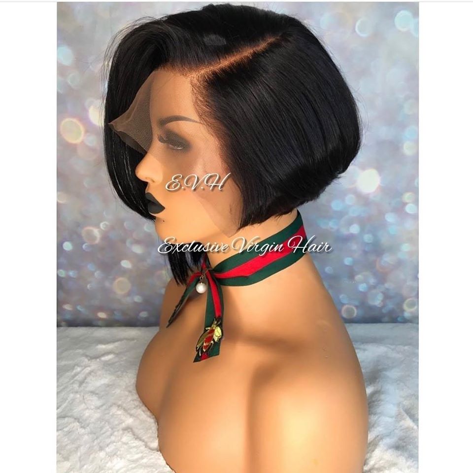 Full Frontal Pixie Lace Wigs - Natural Colour & Ombre