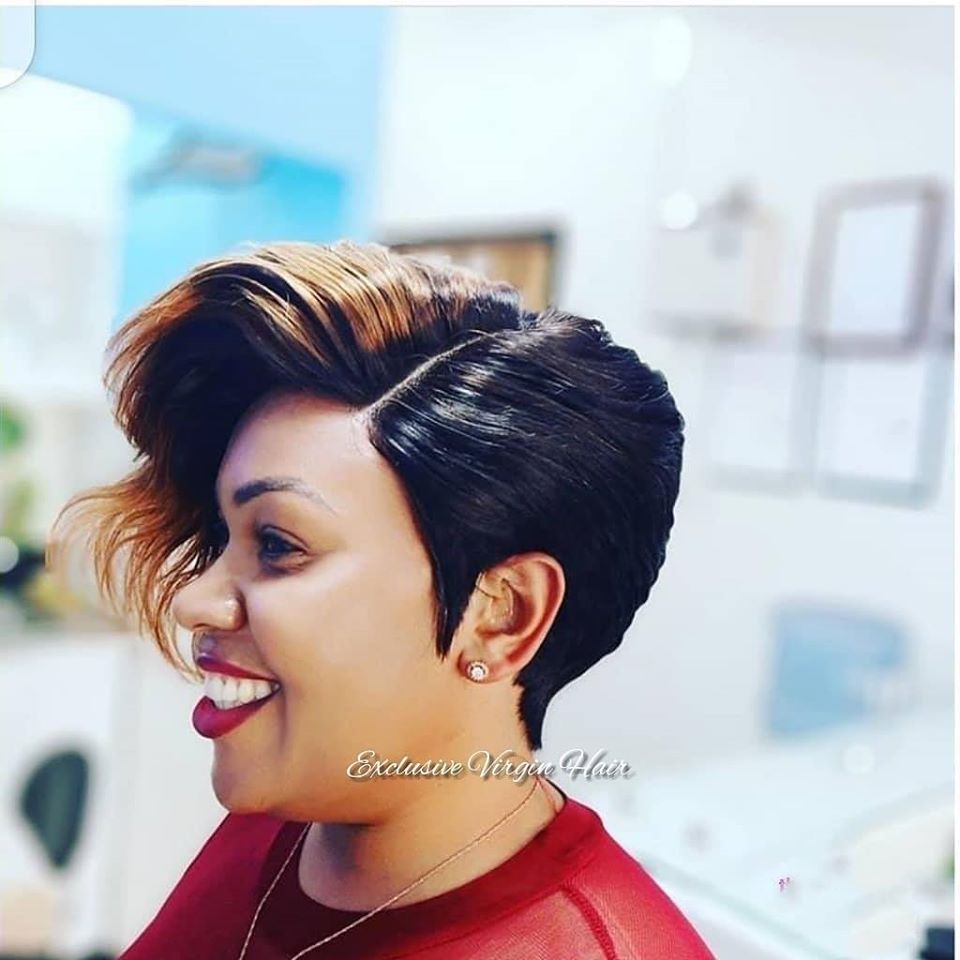 Full Frontal Pixie Lace Wigs - Natural Colour & Ombre