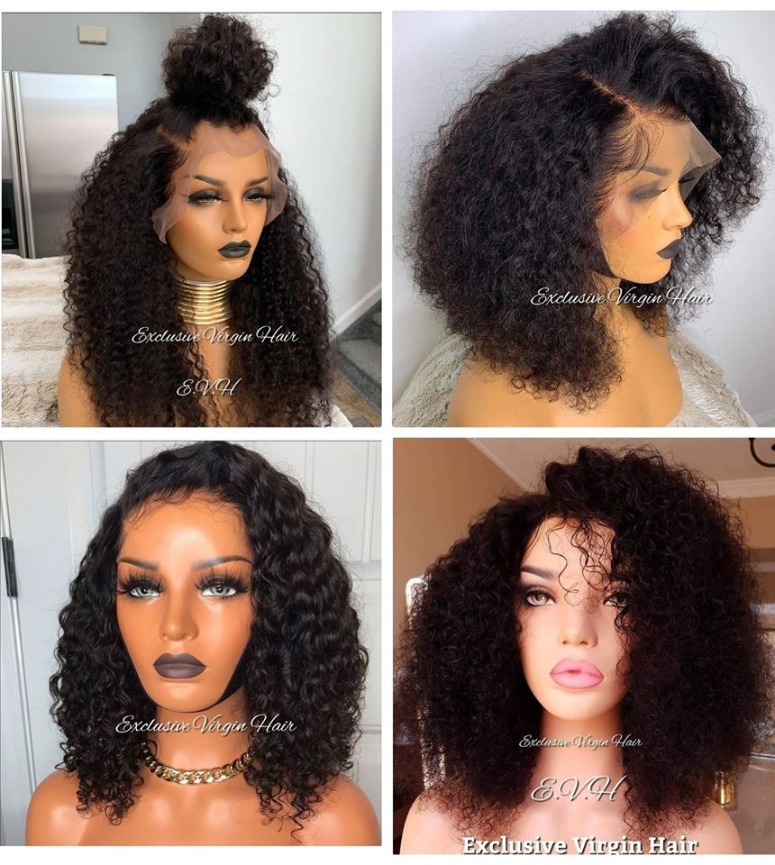 Curly full lace deals wig